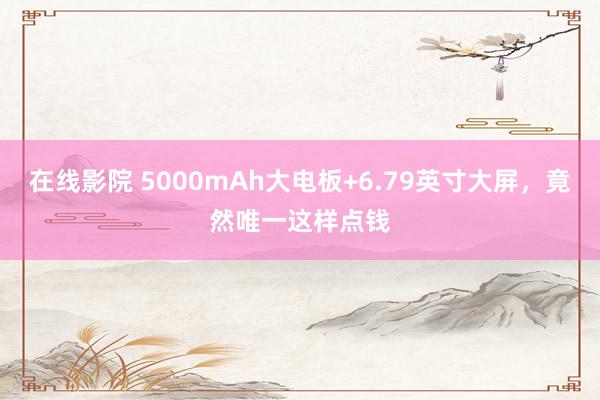 在线影院 5000mAh大电板+6.79英寸大屏，竟然唯一这样点钱