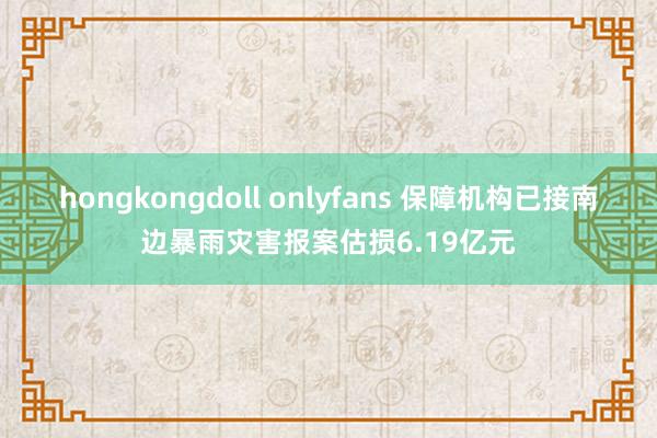 hongkongdoll onlyfans 保障机构已接南边暴雨灾害报案估损6.19亿元