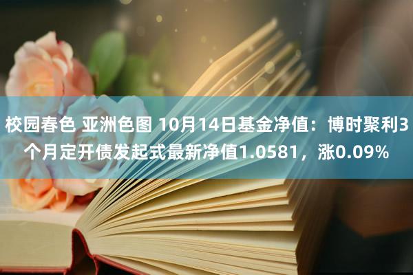 校园春色 亚洲色图 10月14日基金净值：博时聚利3个月定开债发起式最新净值1.0581，涨0.09%