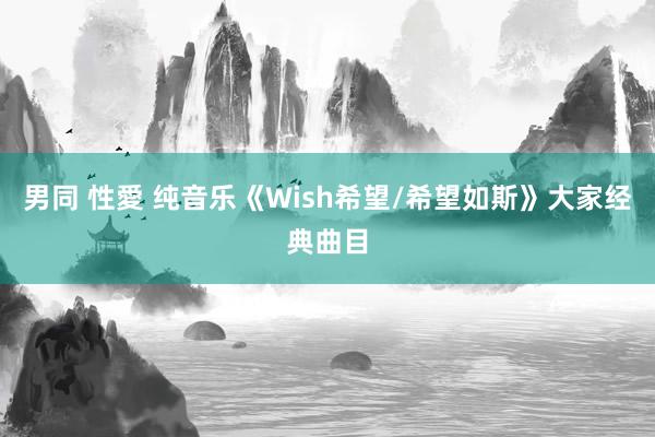 男同 性愛 纯音乐《Wish希望/希望如斯》大家经典曲目