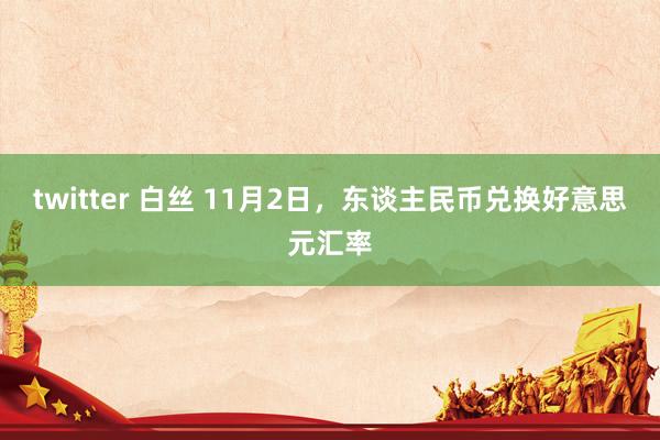 twitter 白丝 11月2日，东谈主民币兑换好意思元汇率