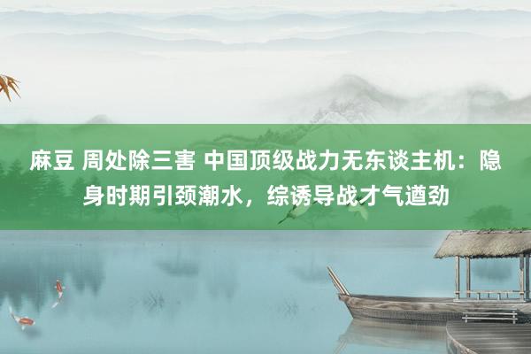 麻豆 周处除三害 中国顶级战力无东谈主机：隐身时期引颈潮水，综诱导战才气遒劲