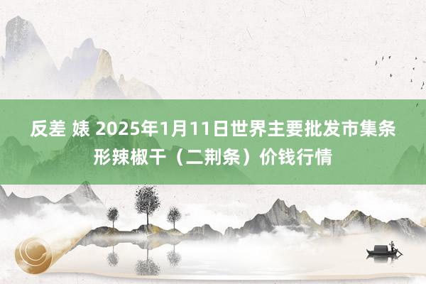 反差 婊 2025年1月11日世界主要批发市集条形辣椒干（二荆条）价钱行情